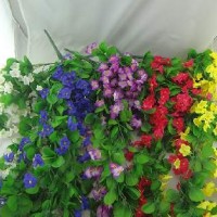 Букет искус. цветов свисающий ФИАЛКИ 100см 3576 5цветов