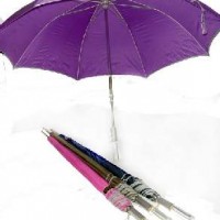 Зонт-трость механический D80см 6цвет(1/60)10598-5 пластик прозрачн ручка