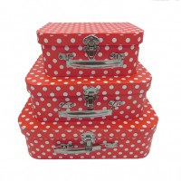 Набор коробок-шкатулок из 3шт картон ГОРОХкрас 30*22*9,5/25*19*9/20*16*8 cm