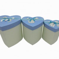 !!АКЦИЯ!Набор коробок подар из 3-ох шт Сердце 22*22*20см22350-3(18)