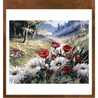 Живопись по номерам  40*50 см  GX8552 "Ромашки"