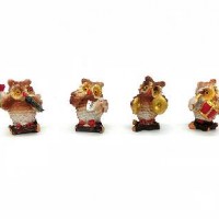 Фигурка декорат "Совушки-музыканты"полист 6смT53(480)