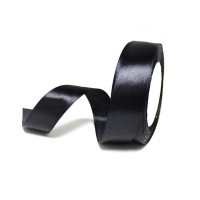 Лента атласная 2шт шир 0.6см, дл.25ярд41306-348черн(1/10)