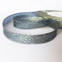 Лента металлизирован шир 2,5см, дл.25ярд41306-48син+зол