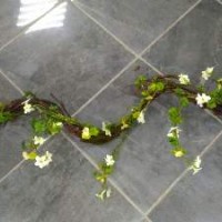 Лиана Коряжка с мхом и цветами 1 м   0228-3