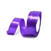 Лента атласная шир 2,5см, дл.25ярд 35  фиолетовый