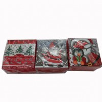 Набор коробок подар из 3-ох шт картон NY, 13*13*9cm H2-23854S(96) Набор коробок подар из 3-ох шт картон NY, 13*13*9cm H2-23854S(96)