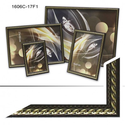 Рамка пластик А3 30*40(1606-17)16мм корич(20)