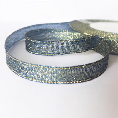 Лента металлизирован шир 2,5см, дл.25ярд41306-48син+зол