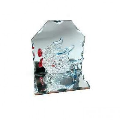 Фигурка стекло  Рыбка  7см    99-3