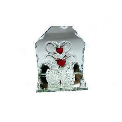 Фигурка стекло  Лебеди   7см    99-4